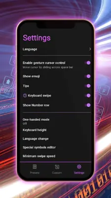 Neon Theme Keyboard android App screenshot 1