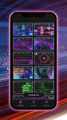 Neon Theme Keyboard android App screenshot 2